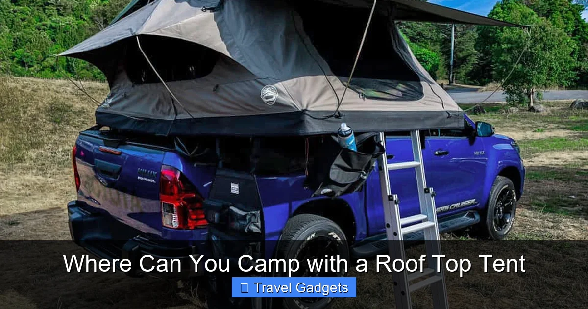 Where Can You Camp with a Roof Top Tent
