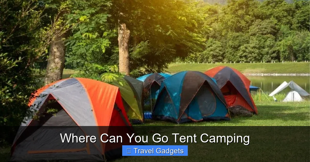 Where Can You Go Tent Camping