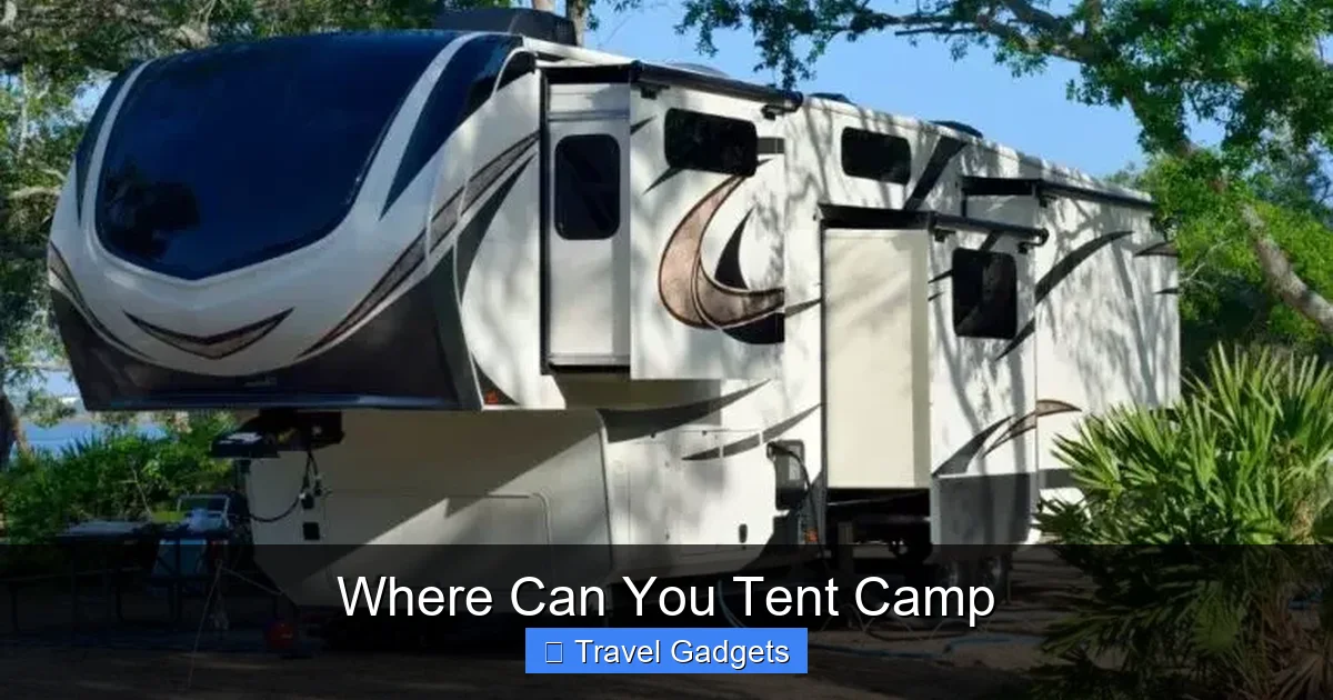 Where Can You Tent Camp