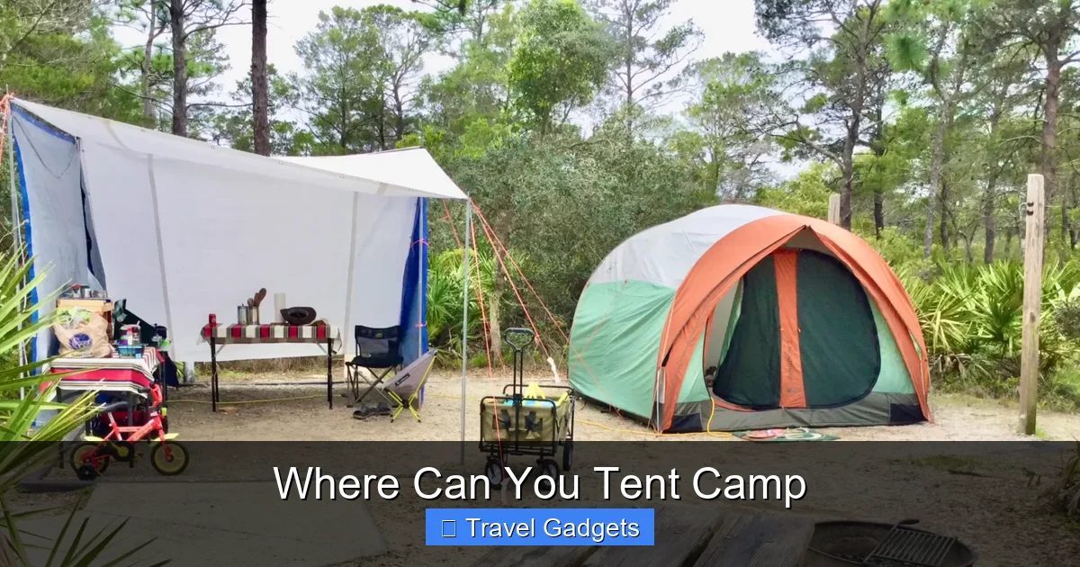 Where Can You Tent Camp