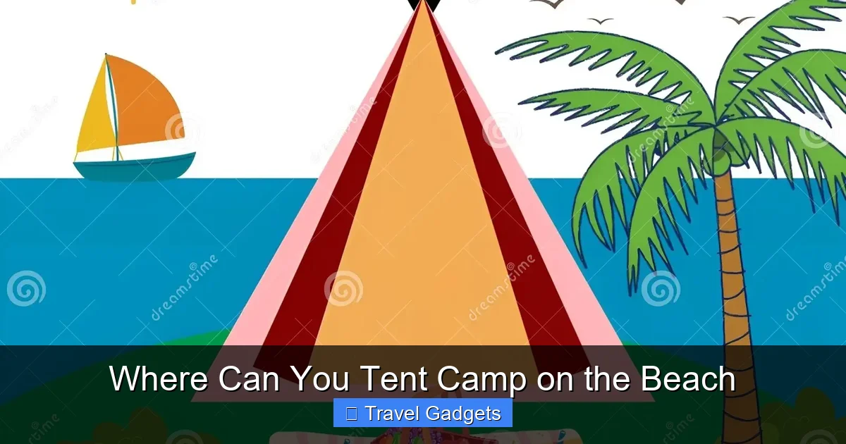 Where Can You Tent Camp on the Beach