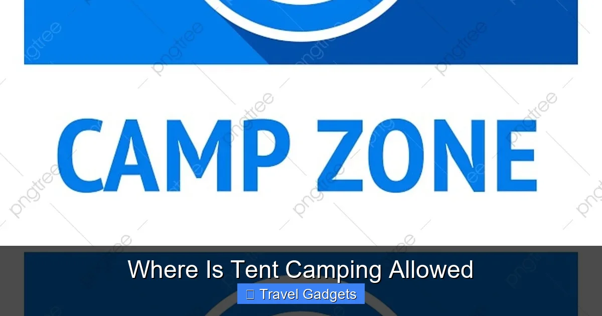 Where Is Tent Camping Allowed