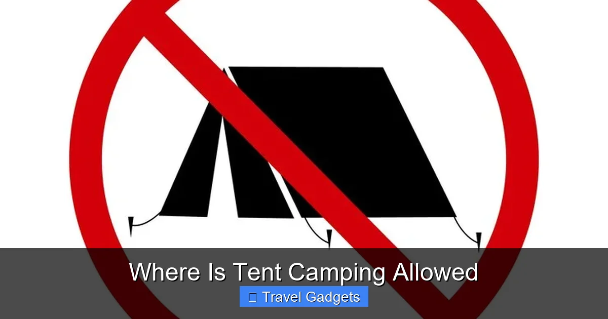 Where Is Tent Camping Allowed