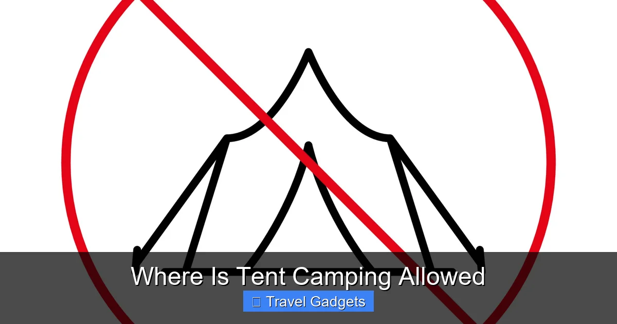 Where Is Tent Camping Allowed