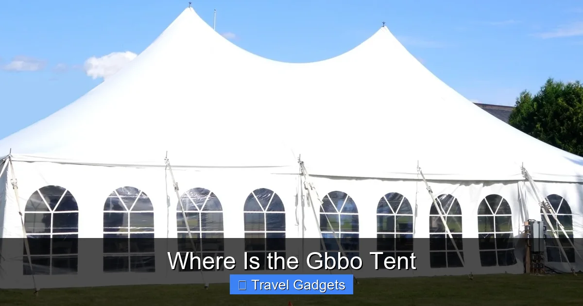 Where Is the Gbbo Tent