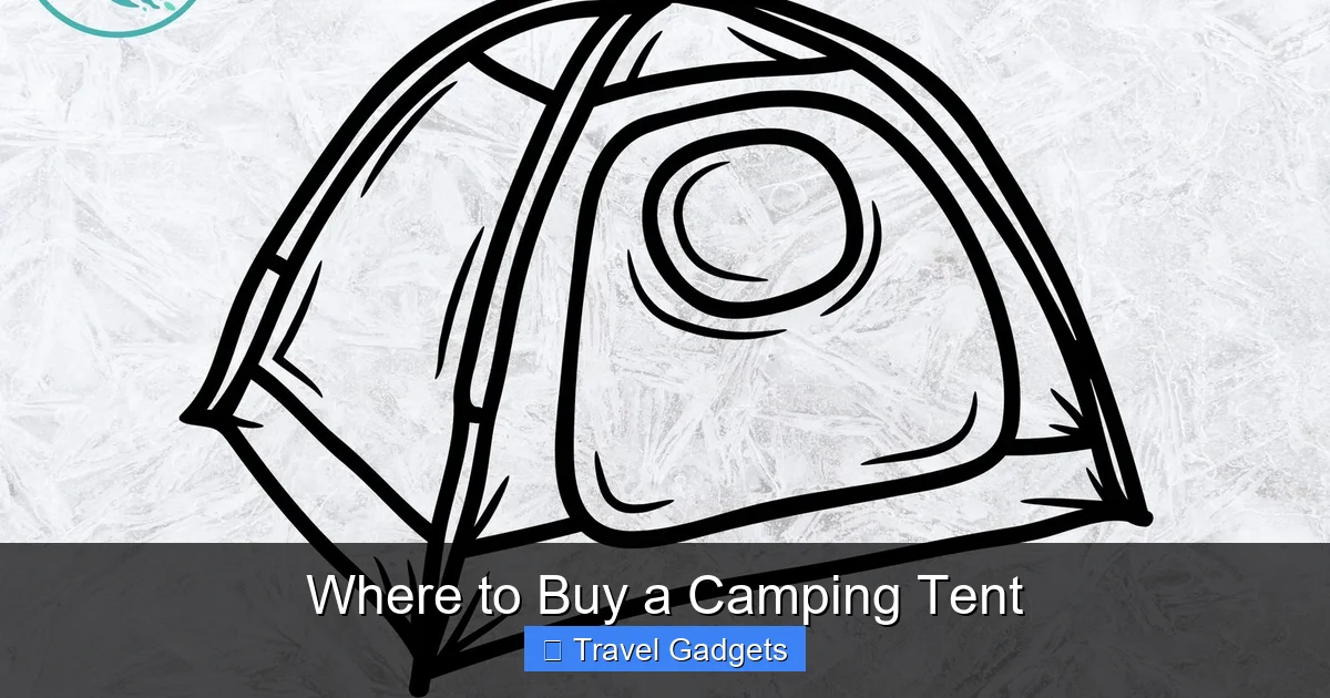 Where to Buy a Camping Tent
