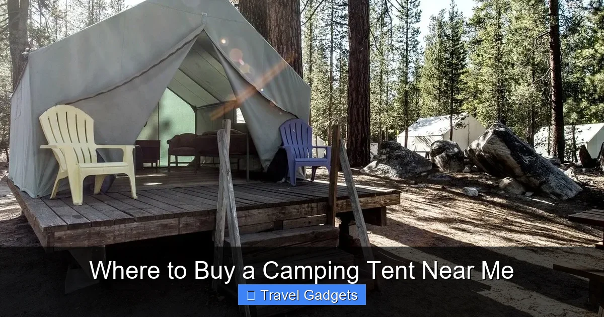 Where to Buy a Camping Tent Near Me