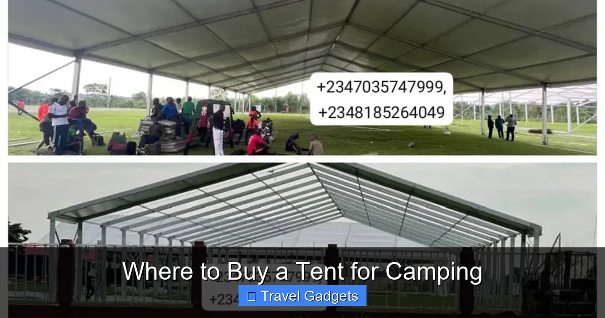 Where to Buy a Tent for Camping