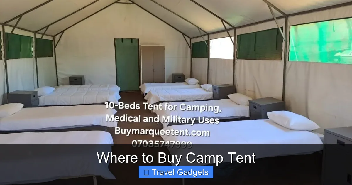 Where to Buy Camp Tent