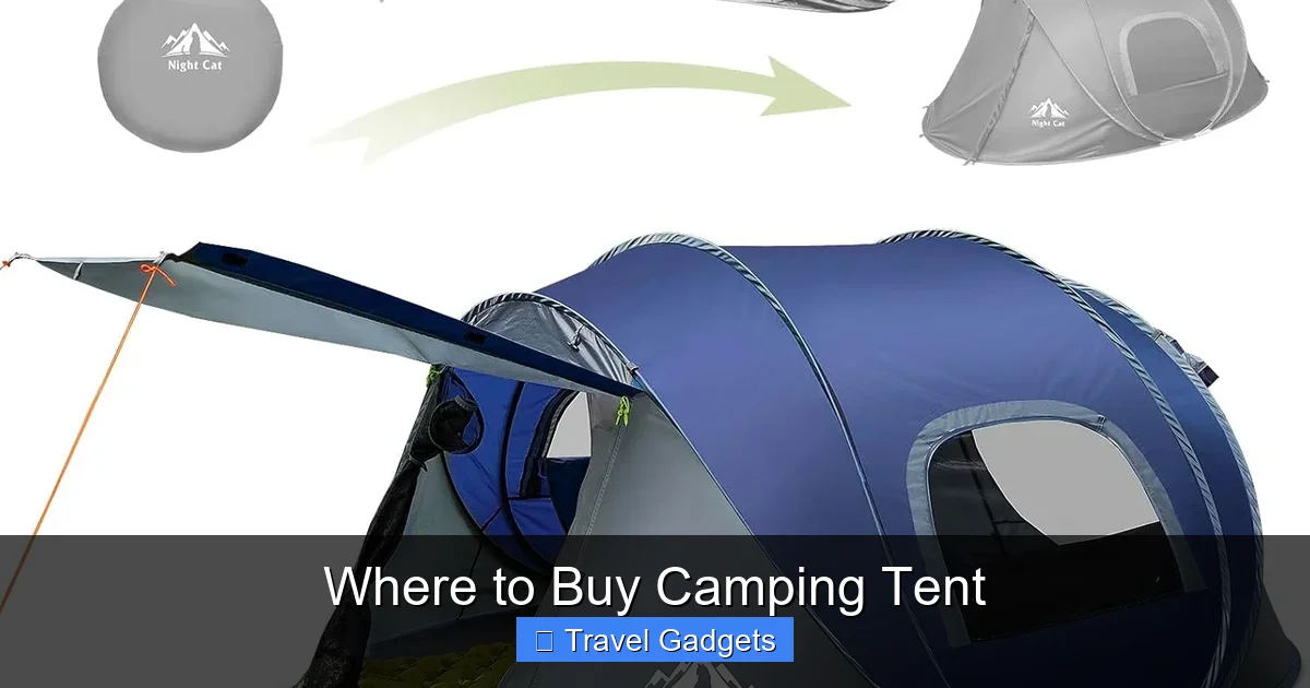 Where to Buy Camping Tent