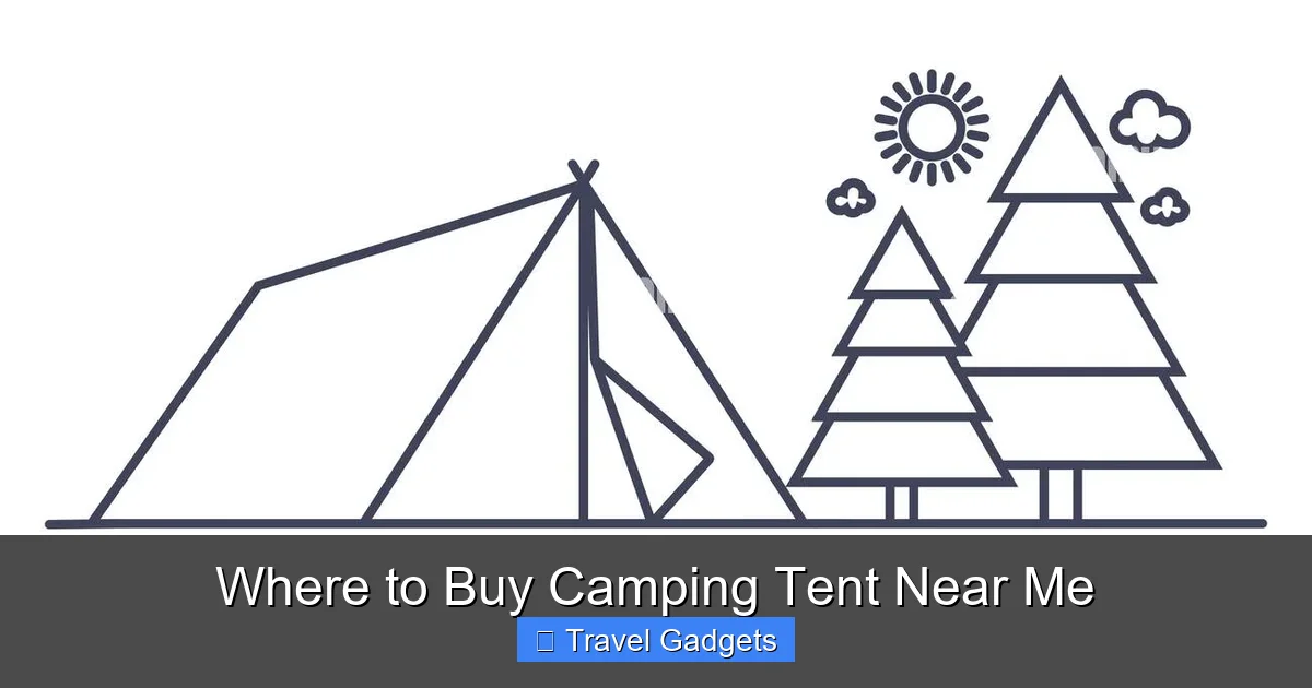 Where to Buy Camping Tent Near Me