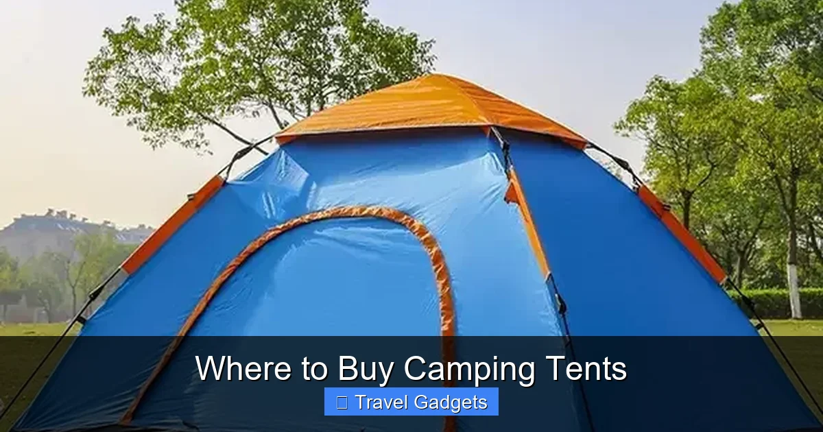 Where to Buy Camping Tents