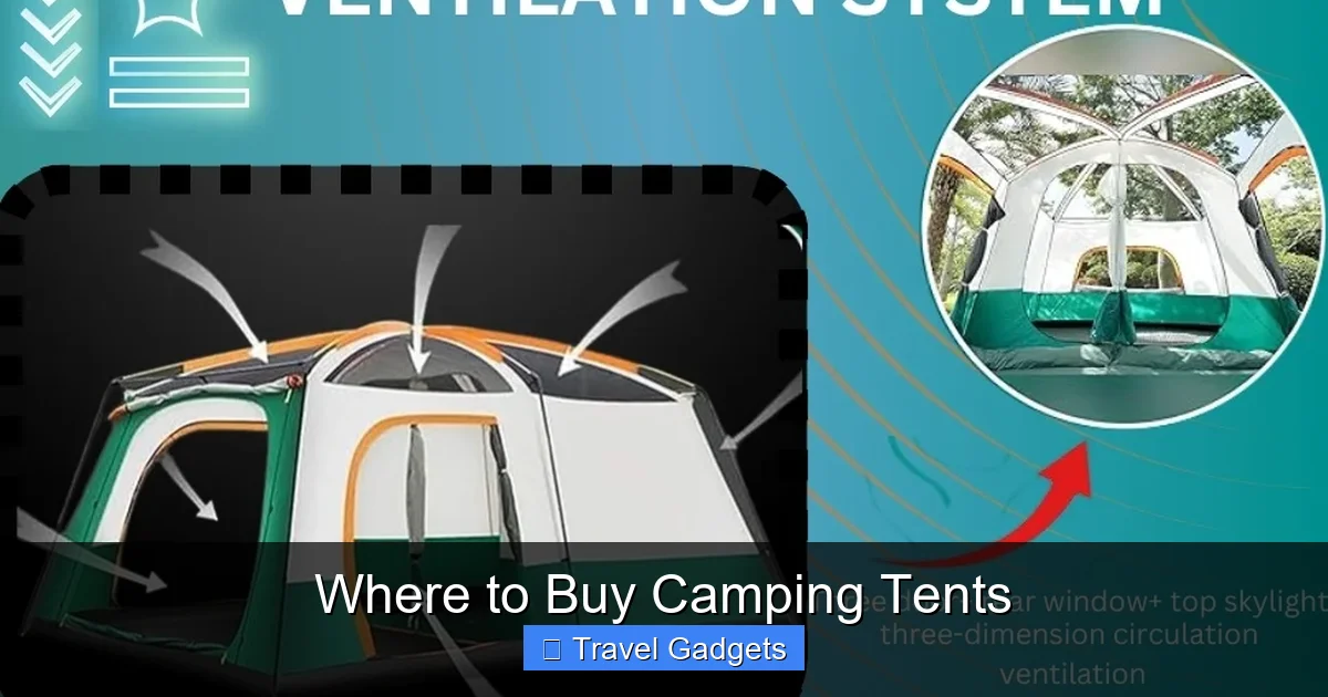 Where to Buy Camping Tents