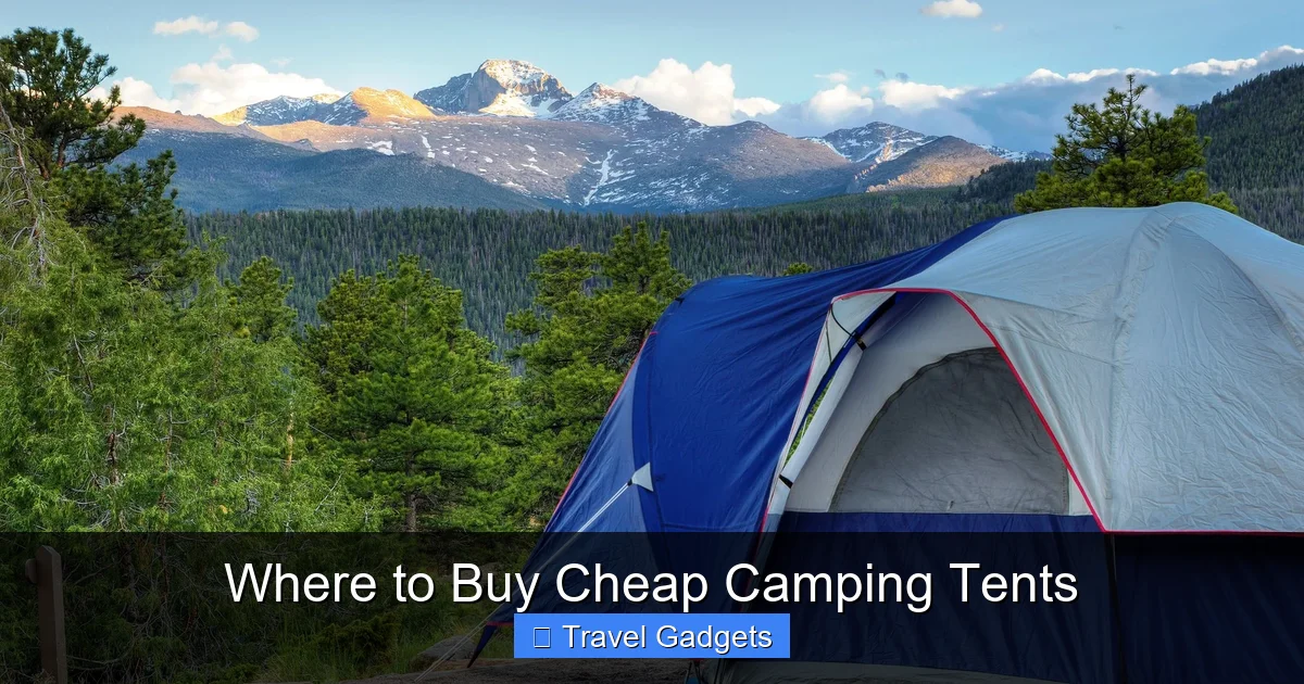 Where to Buy Cheap Camping Tents