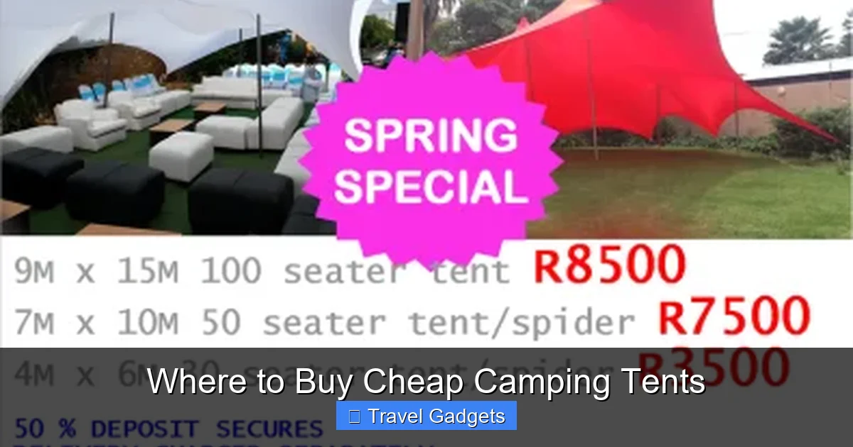 Where to Buy Cheap Camping Tents