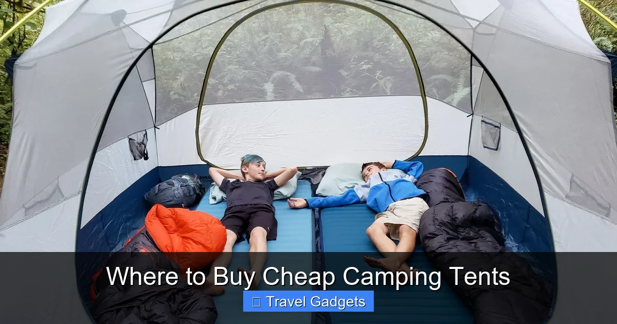 Where to Buy Cheap Camping Tents