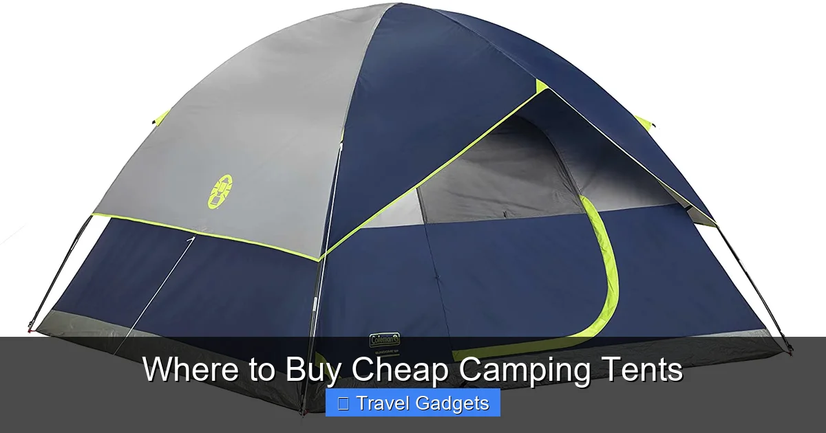 Where to Buy Cheap Camping Tents
