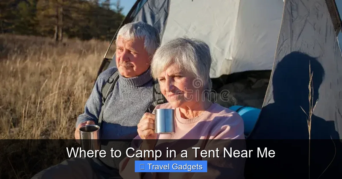 Where to Camp in a Tent Near Me