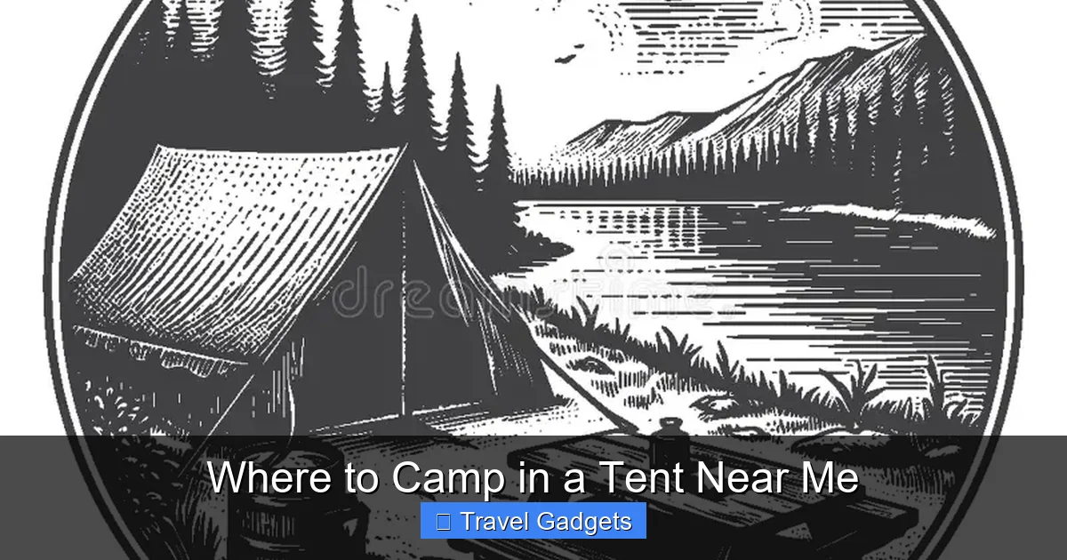 Where to Camp in a Tent Near Me