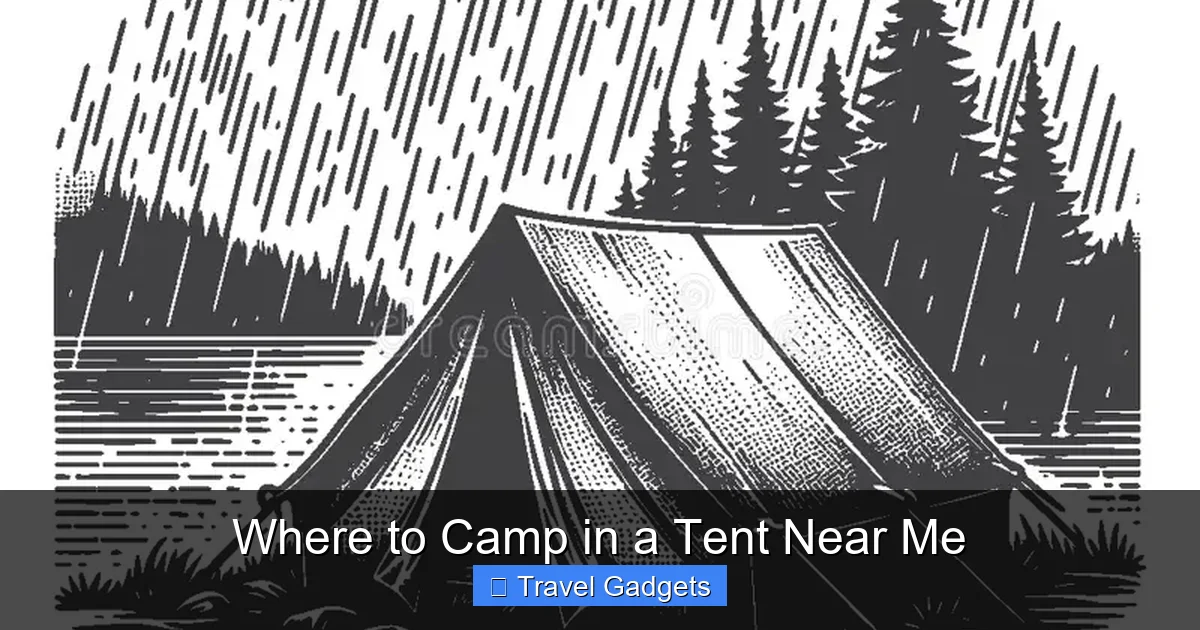 Where to Camp in a Tent Near Me