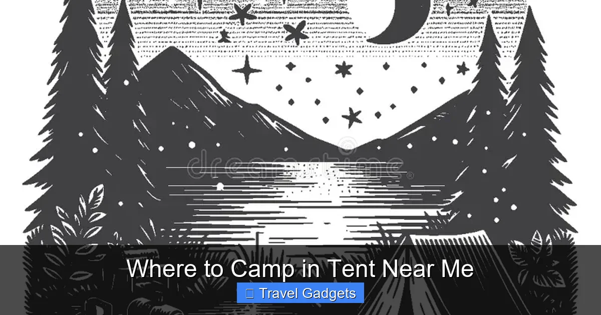 Where to Camp in Tent Near Me