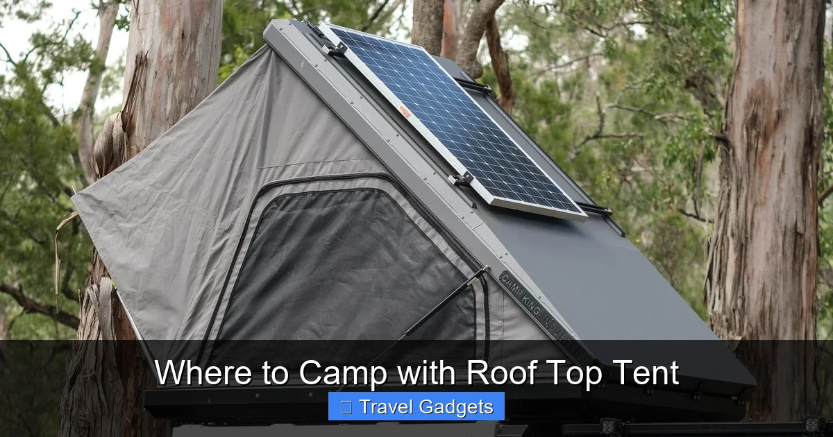 Where to Camp with Roof Top Tent