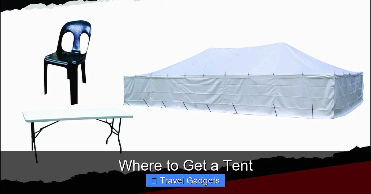 Where to Get a Tent