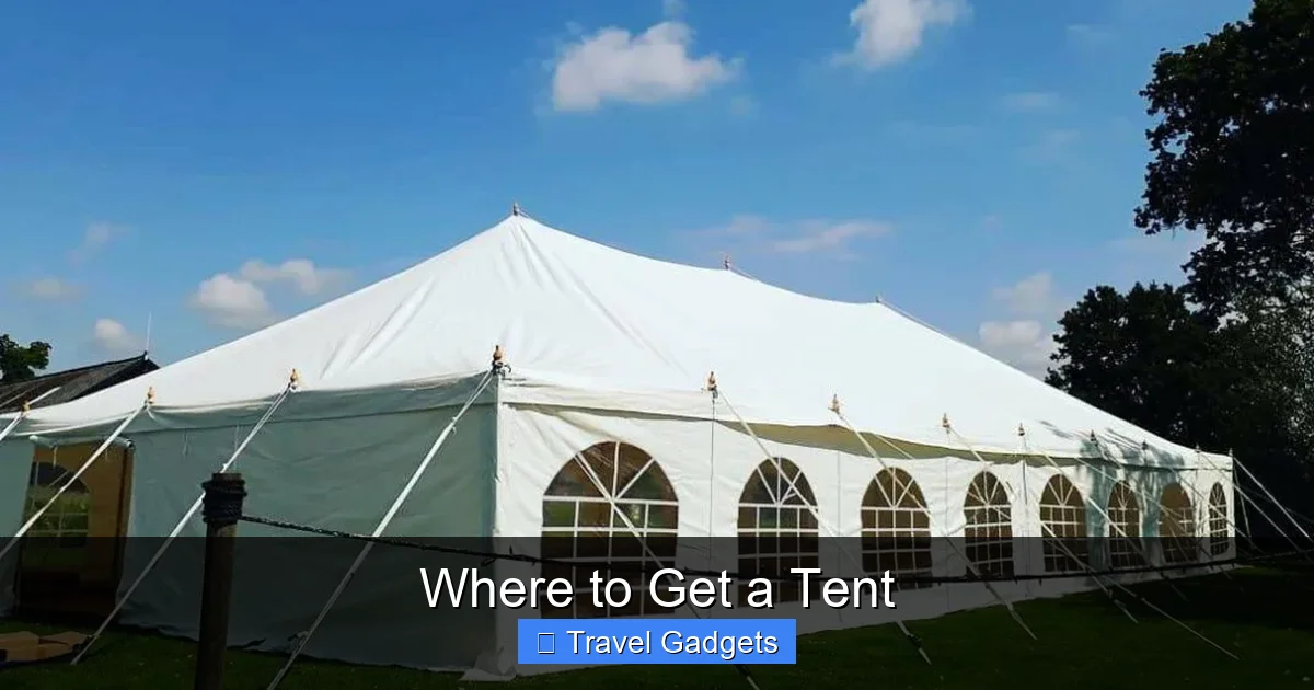 Where to Get a Tent