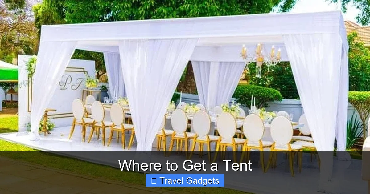 Where to Get a Tent