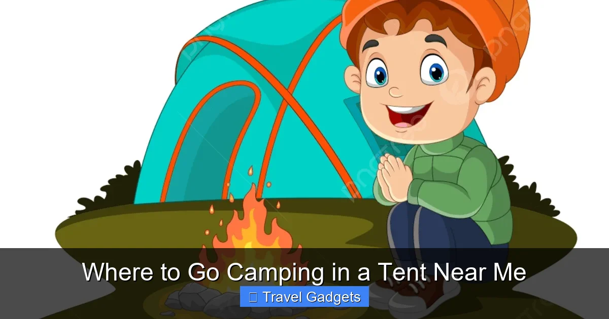 Where to Go Camping in a Tent Near Me