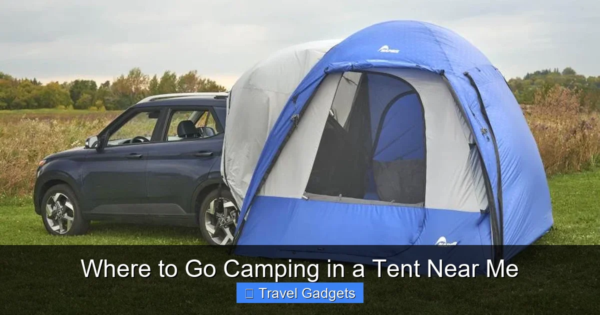 Where to Go Camping in a Tent Near Me