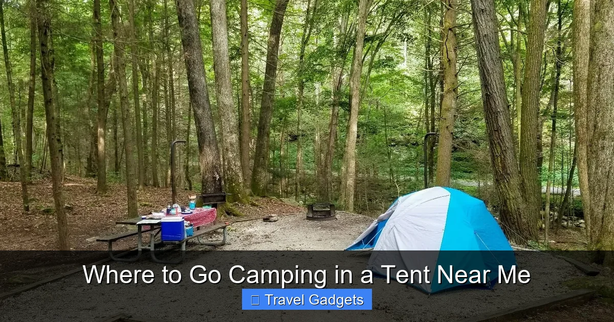 Where to Go Camping in a Tent Near Me