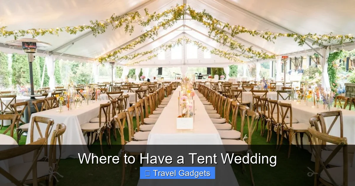 Where to Have a Tent Wedding