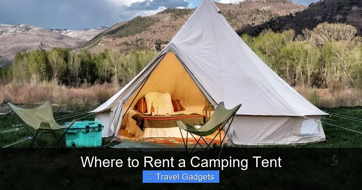 Where to Rent a Camping Tent