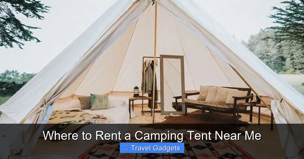 Where to Rent a Camping Tent Near Me