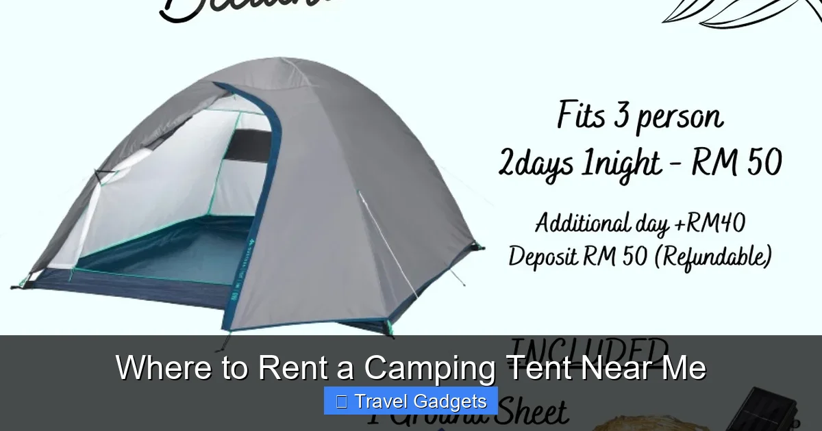 Where to Rent a Camping Tent Near Me