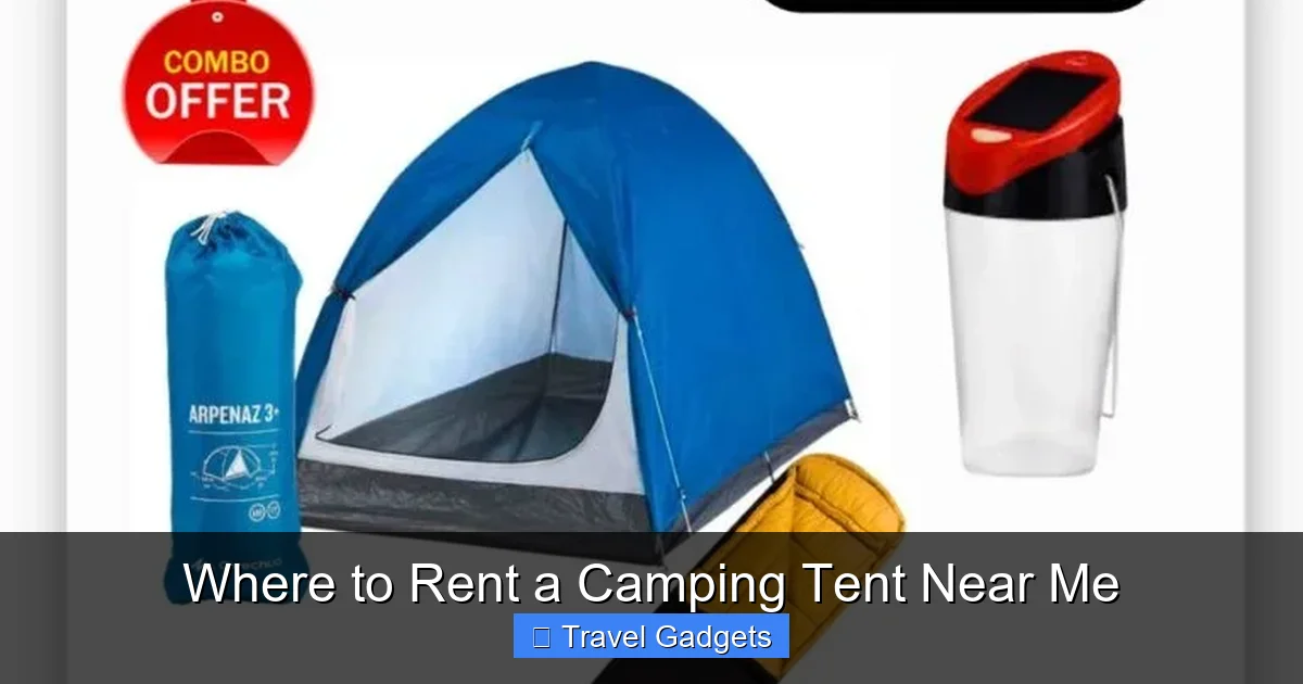 Where to Rent a Camping Tent Near Me