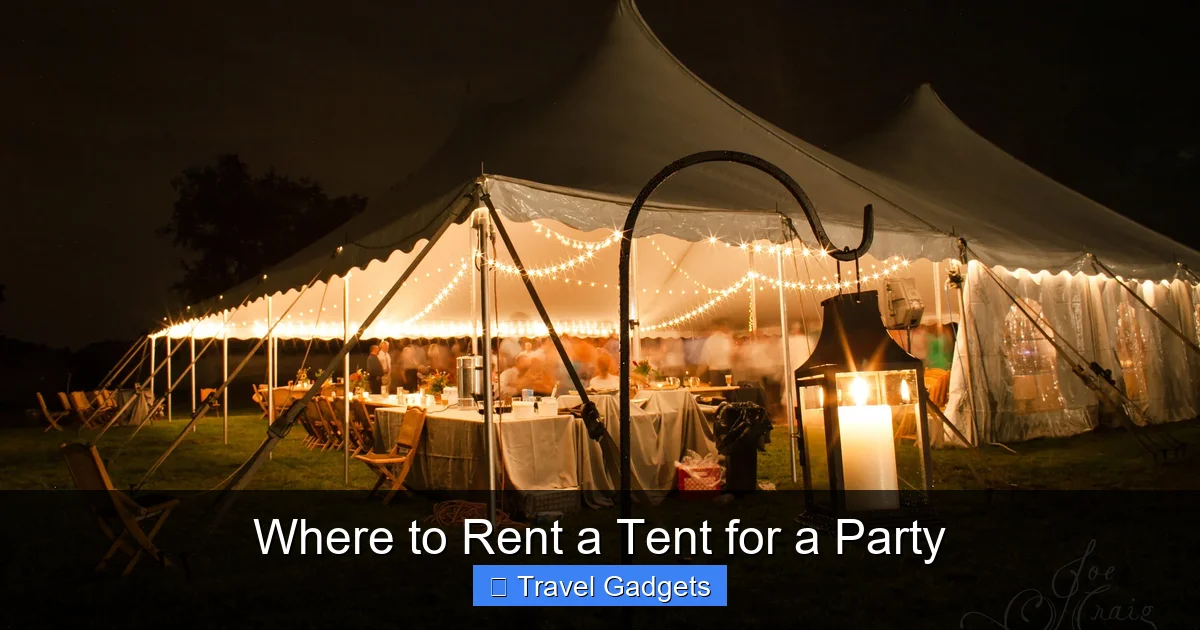Where to Rent a Tent for a Party