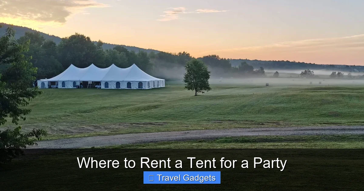 Where to Rent a Tent for a Party