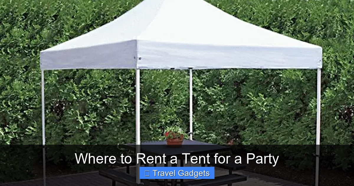 Where to Rent a Tent for a Party