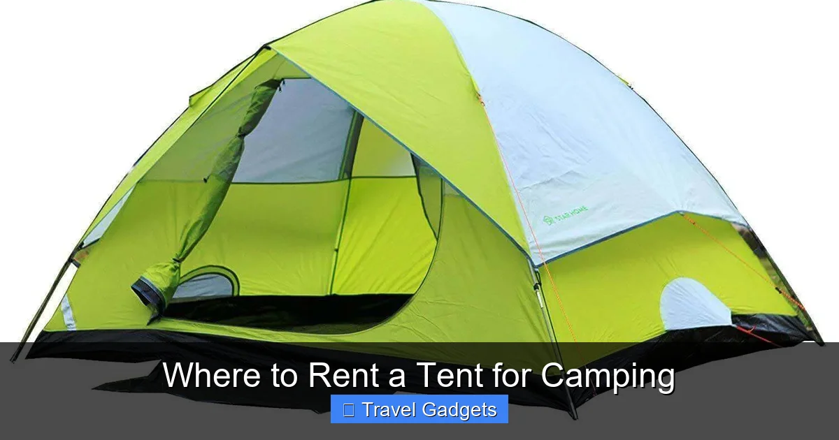 Where to Rent a Tent for Camping