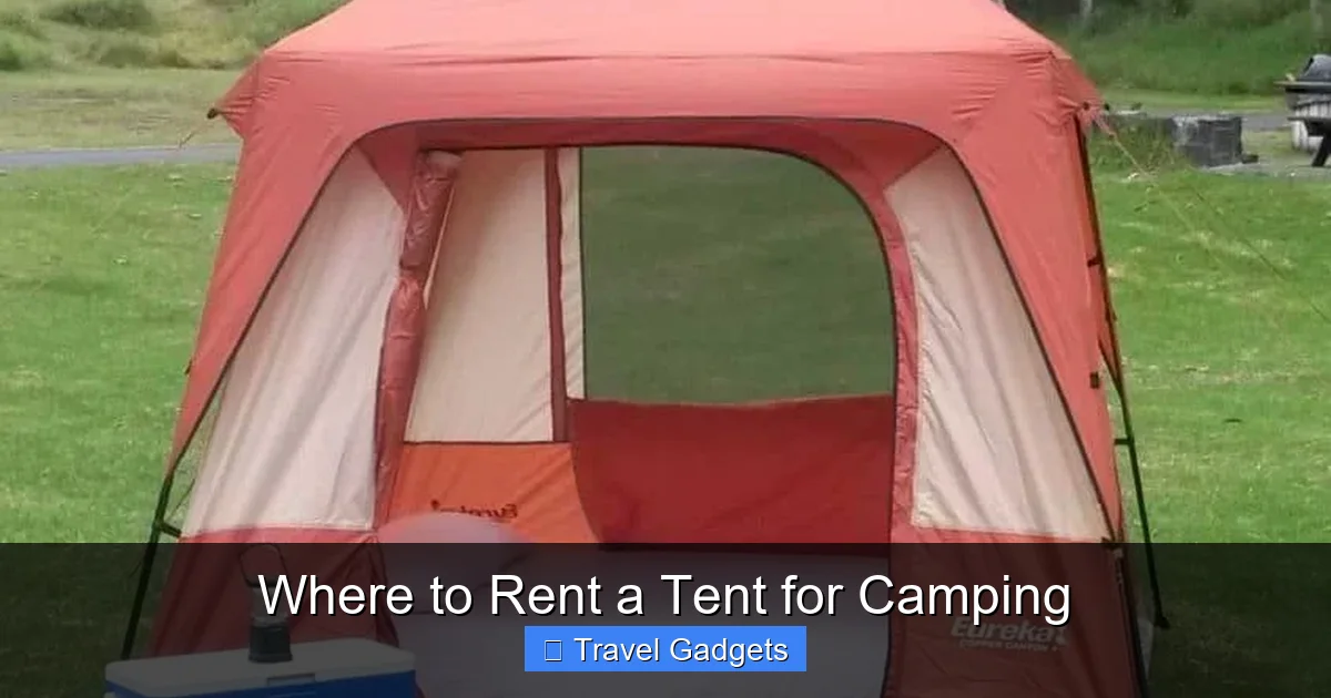 Where to Rent a Tent for Camping