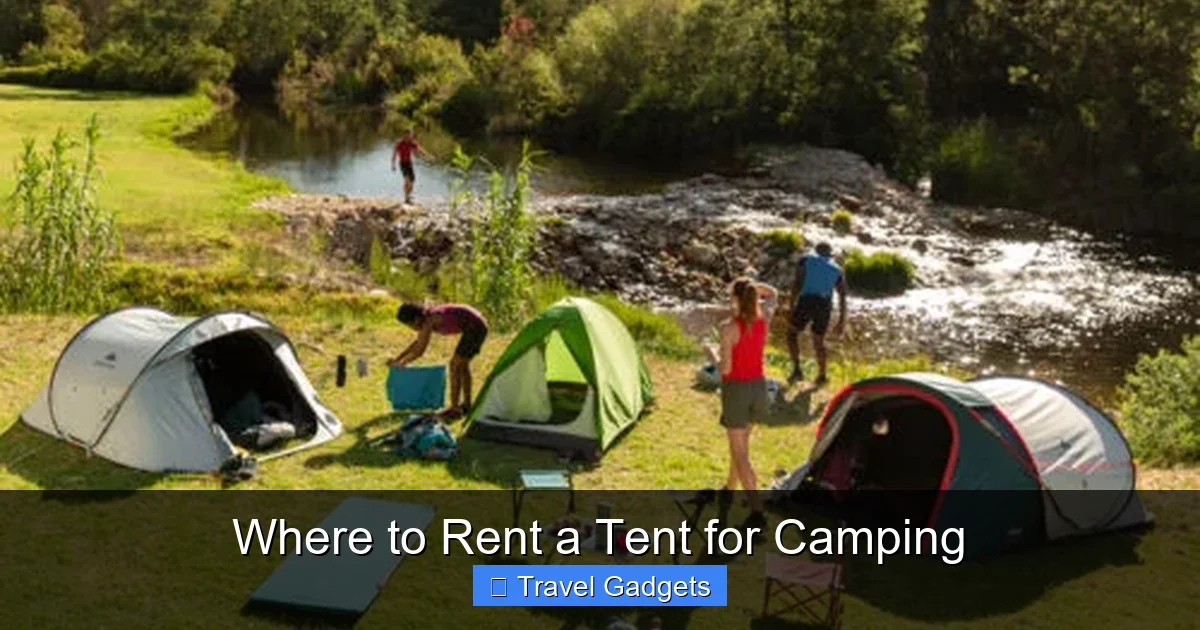 Where to Rent a Tent for Camping