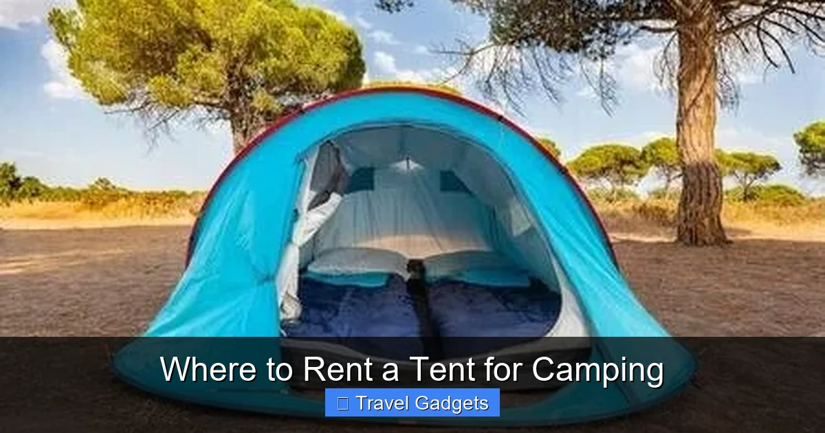 Where to Rent a Tent for Camping