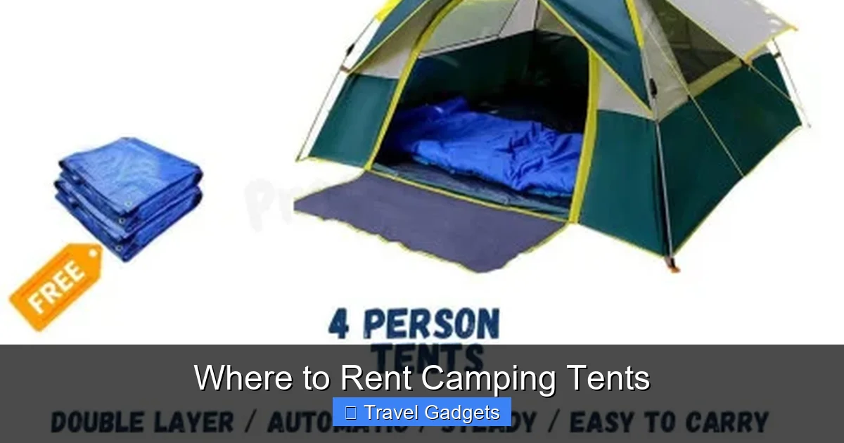Where to Rent Camping Tents