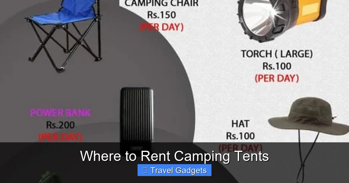 Where to Rent Camping Tents