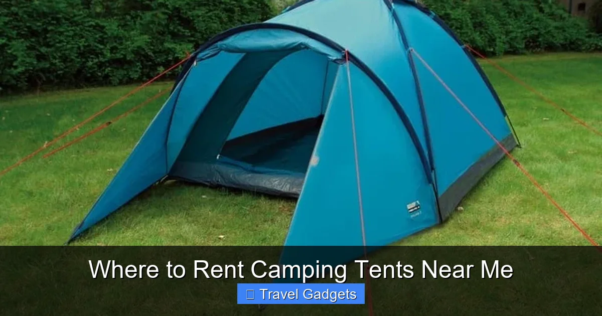 Where to Rent Camping Tents Near Me