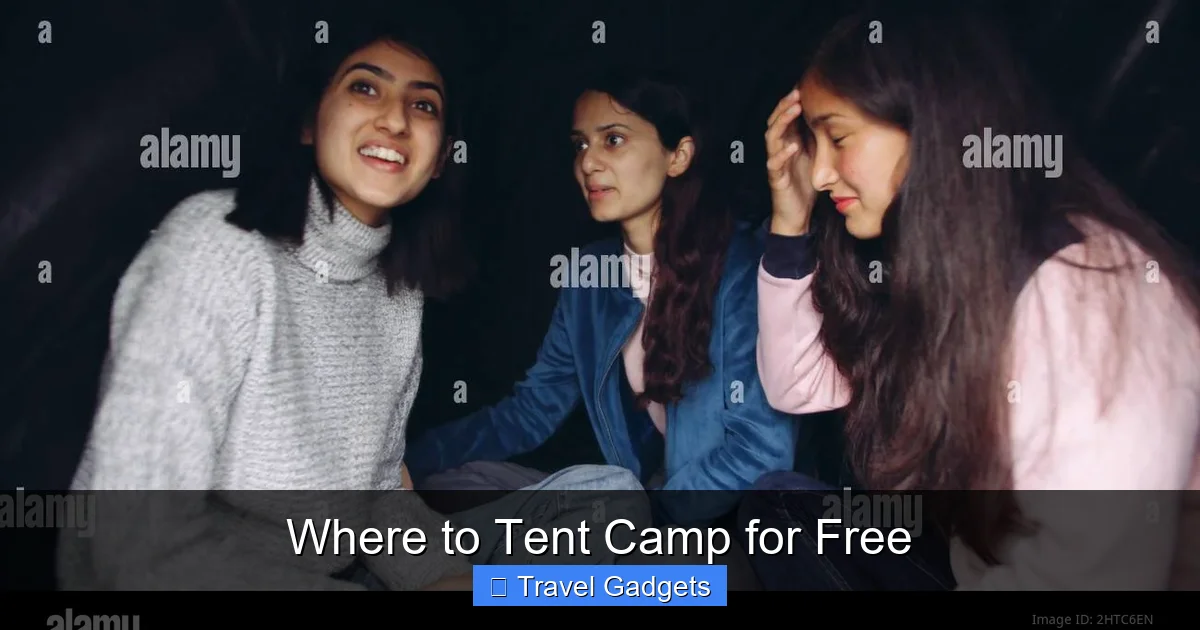 Where to Tent Camp for Free