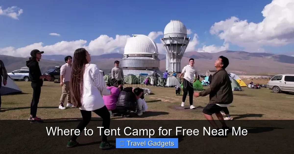 Where to Tent Camp for Free Near Me