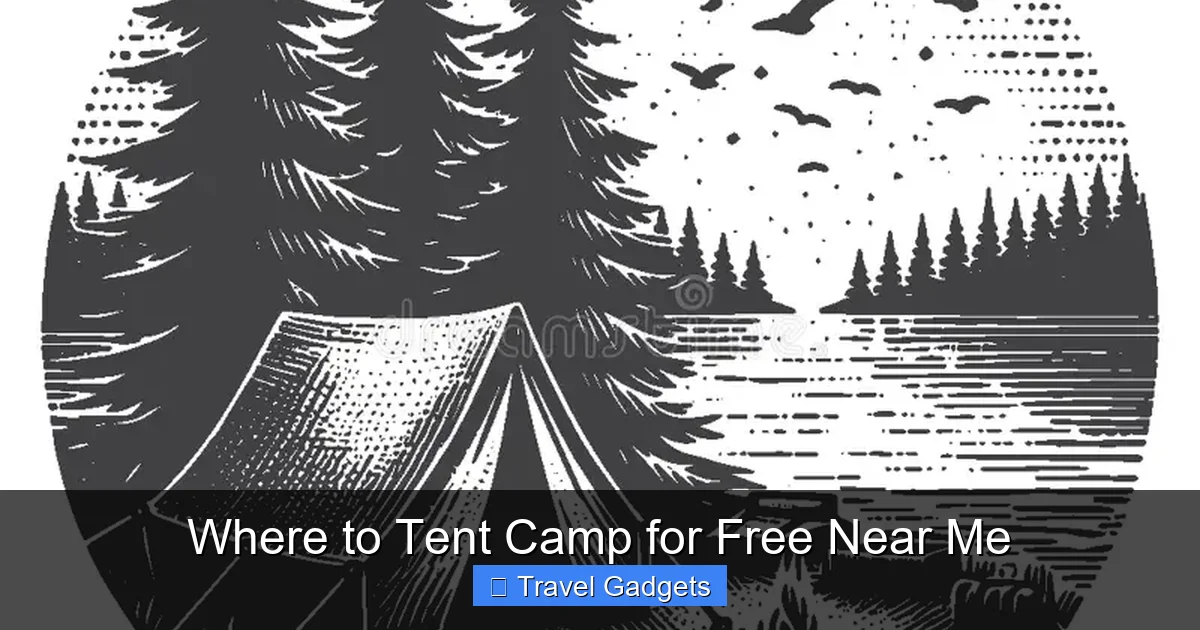 Where to Tent Camp for Free Near Me